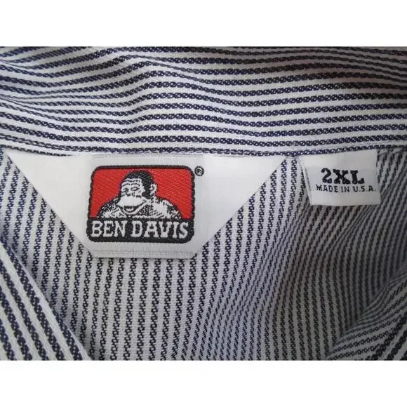 Ben Davis Short Sleeve Solid 1/2 Zip Shirt NEW - Picture 4 of 4